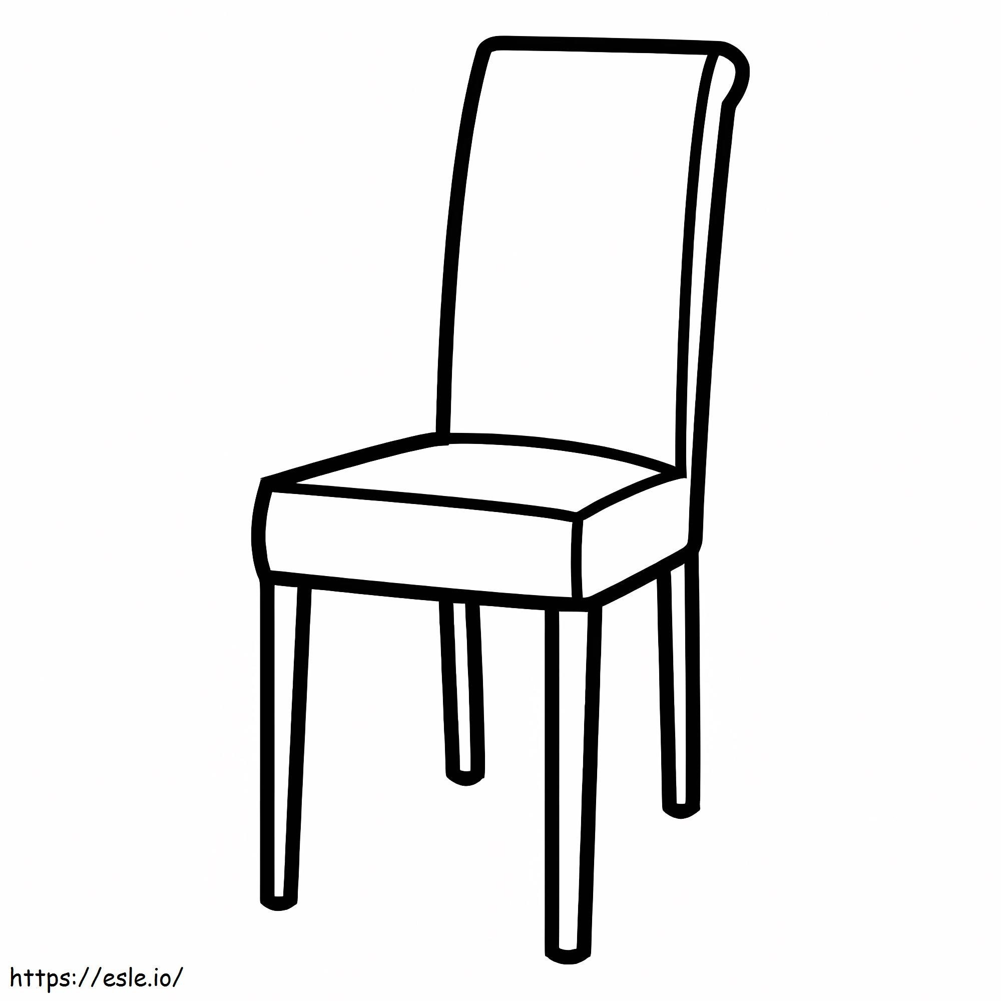 Eenvoudige stoel kleurplaat kleurplaat