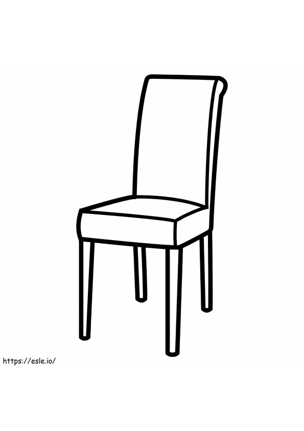 Yksinkertainen tuoli värityskuva