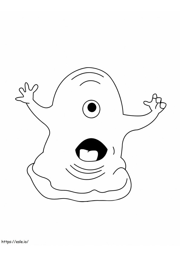 Slime Monster 3 coloring page