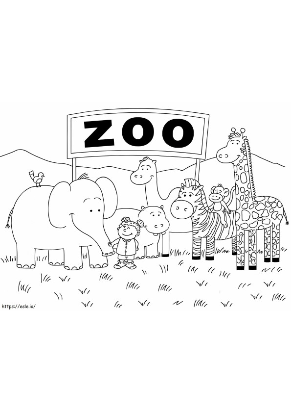 Zoological Stupendous coloring page