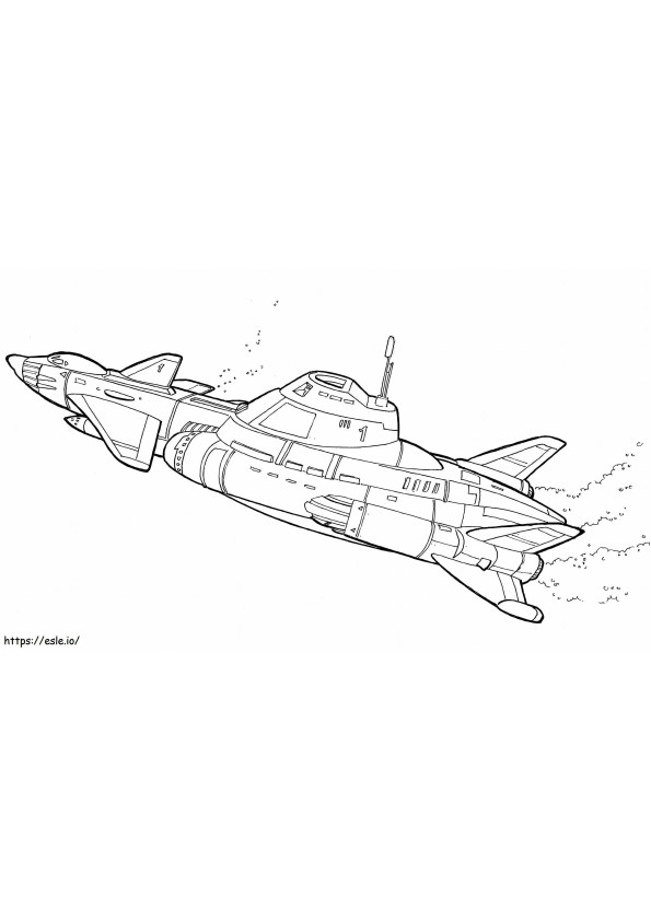 Perfect Submarine coloring page
