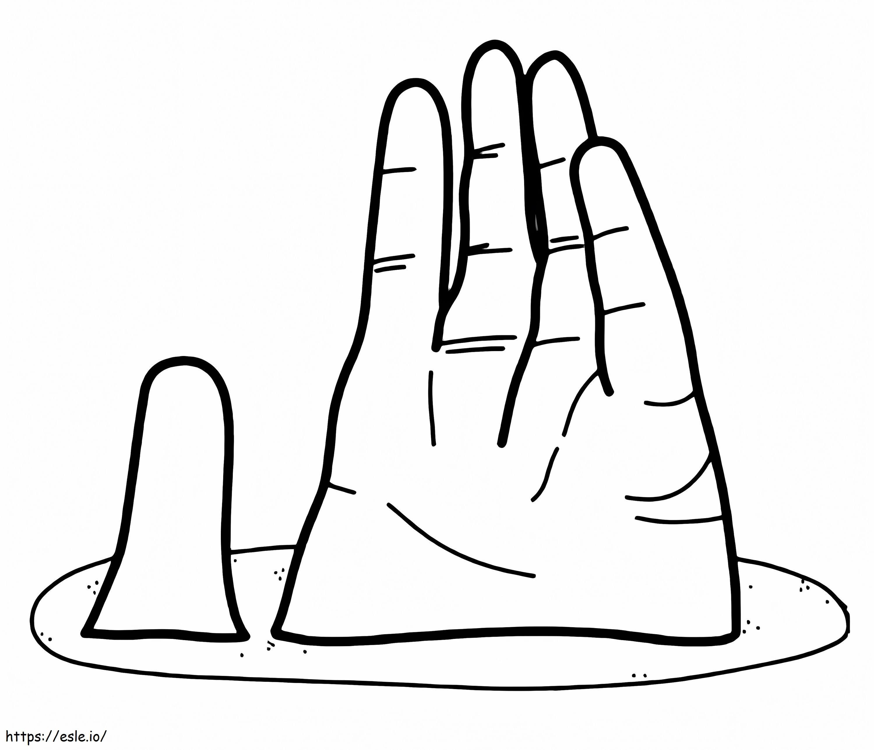 Desert Hand coloring page