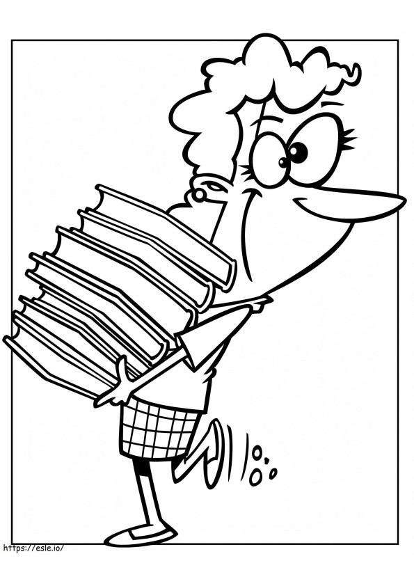 Librarian 2 coloring page