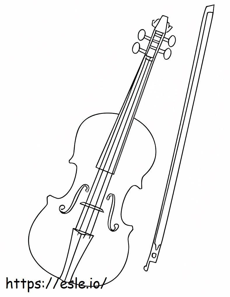 Great Violin coloring page