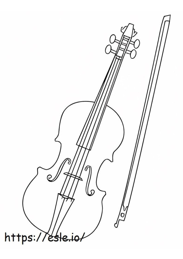 偉大なヴァイオリン ぬりえ - 塗り絵