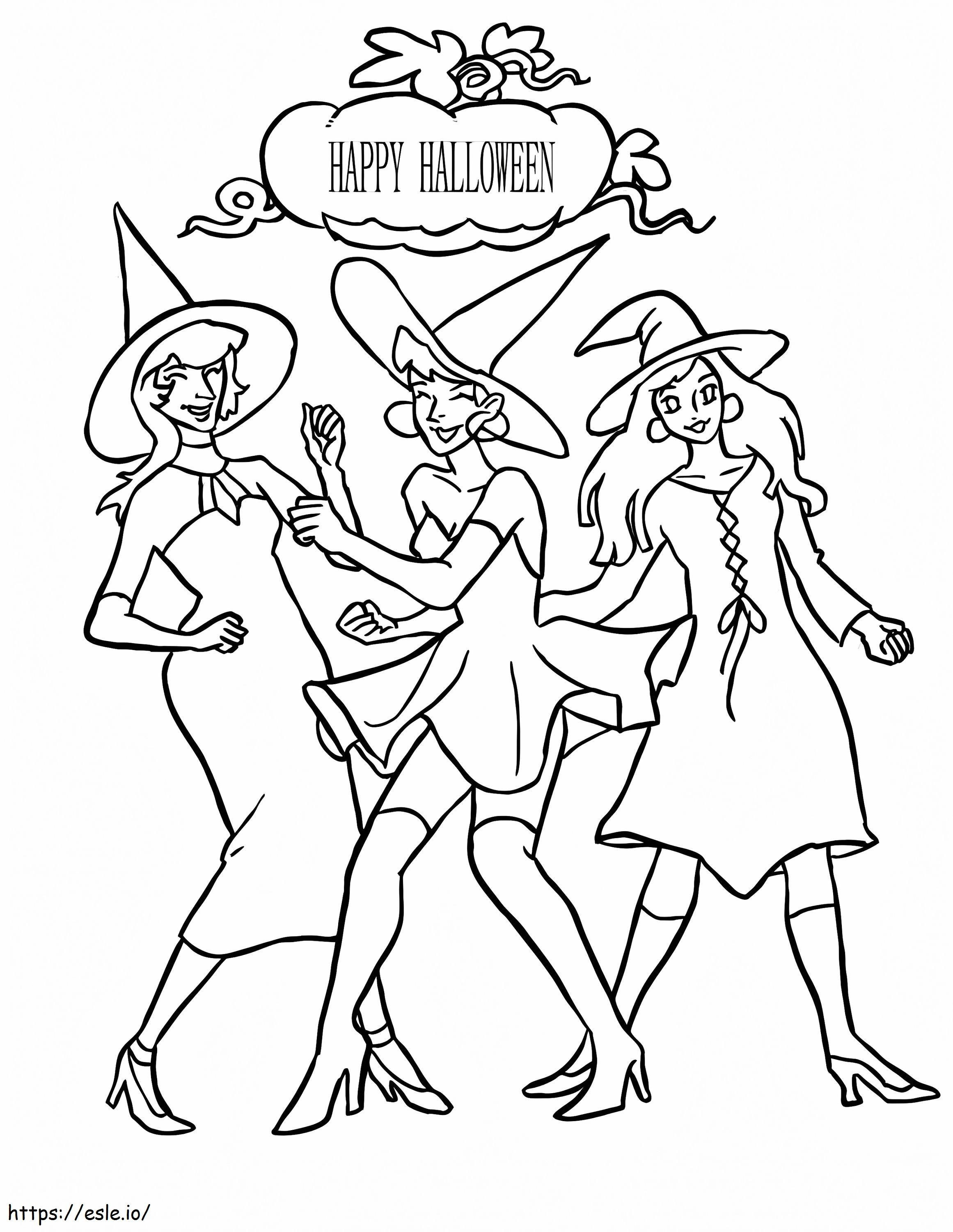 Hocus Pocus de Halloween para colorir