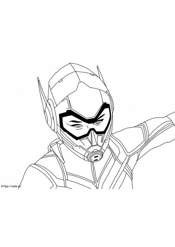 Face The Wasp coloring page