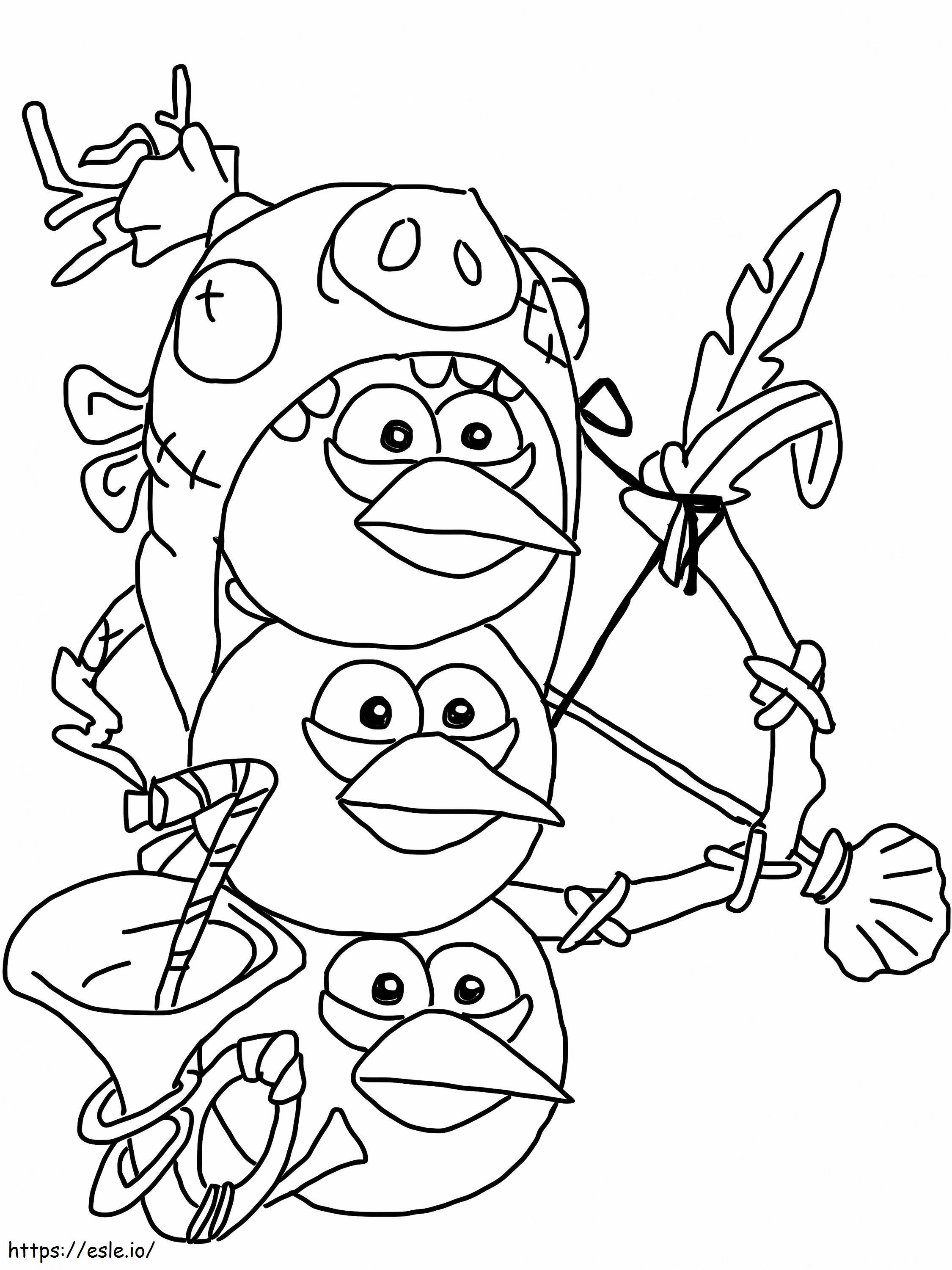Adorables Angry Birds värityskuva