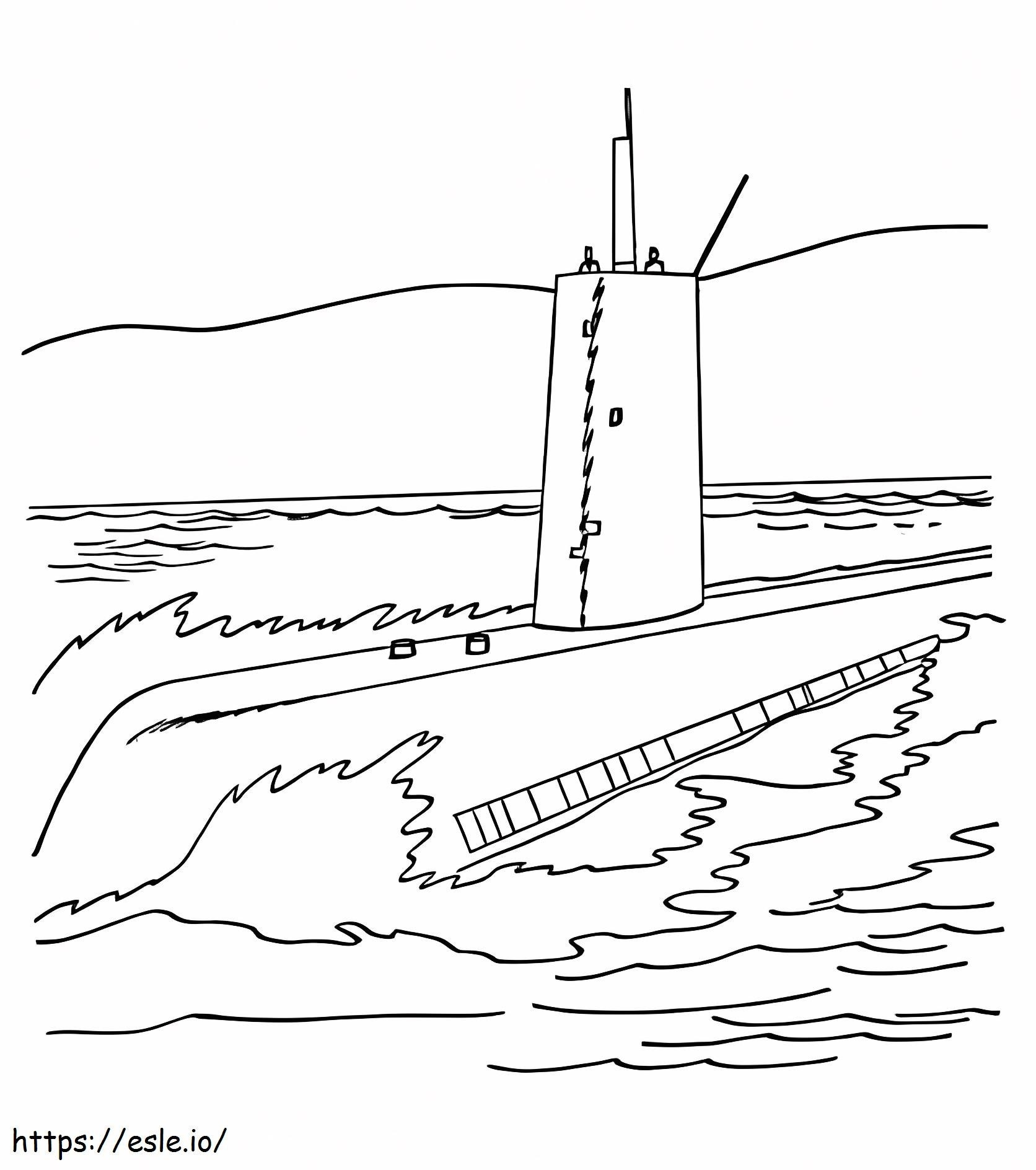 Süßes U-Boot ausmalbilder