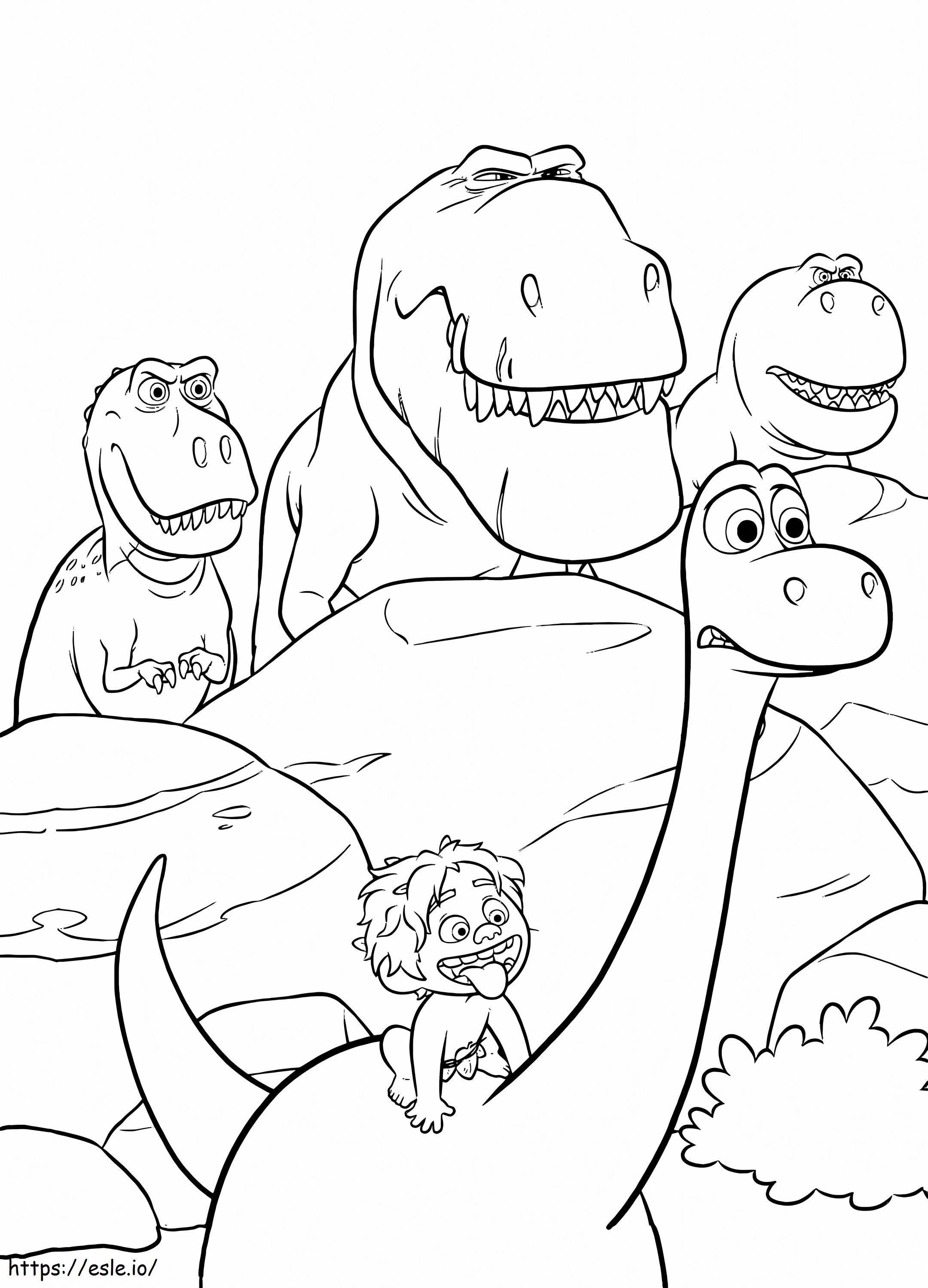 The Good Dinosaur Coloring Page