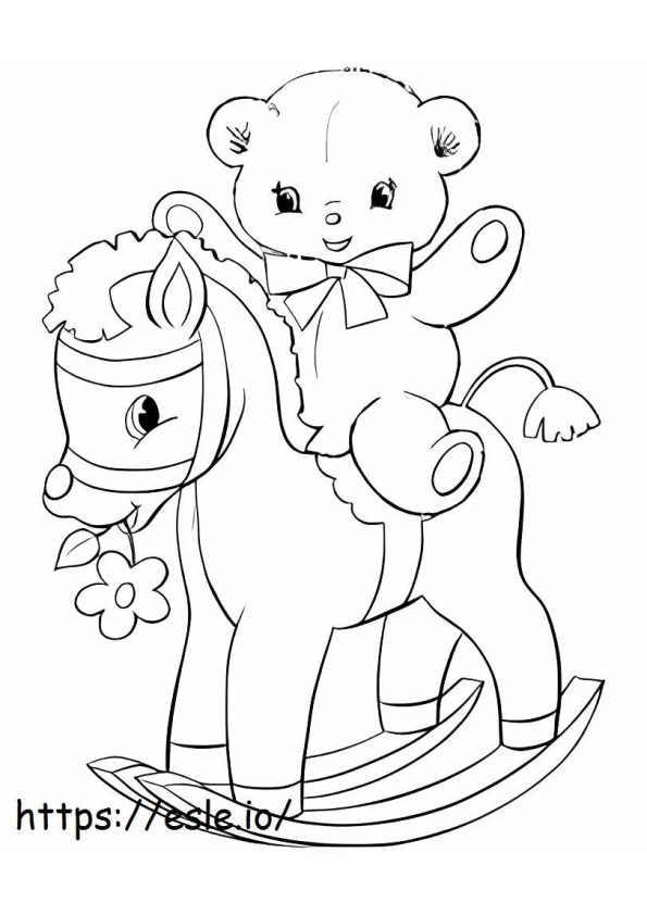 Teddy Bear Release Toy House coloring page