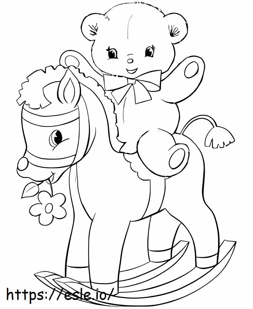 Teddy Bear Release Toy House coloring page