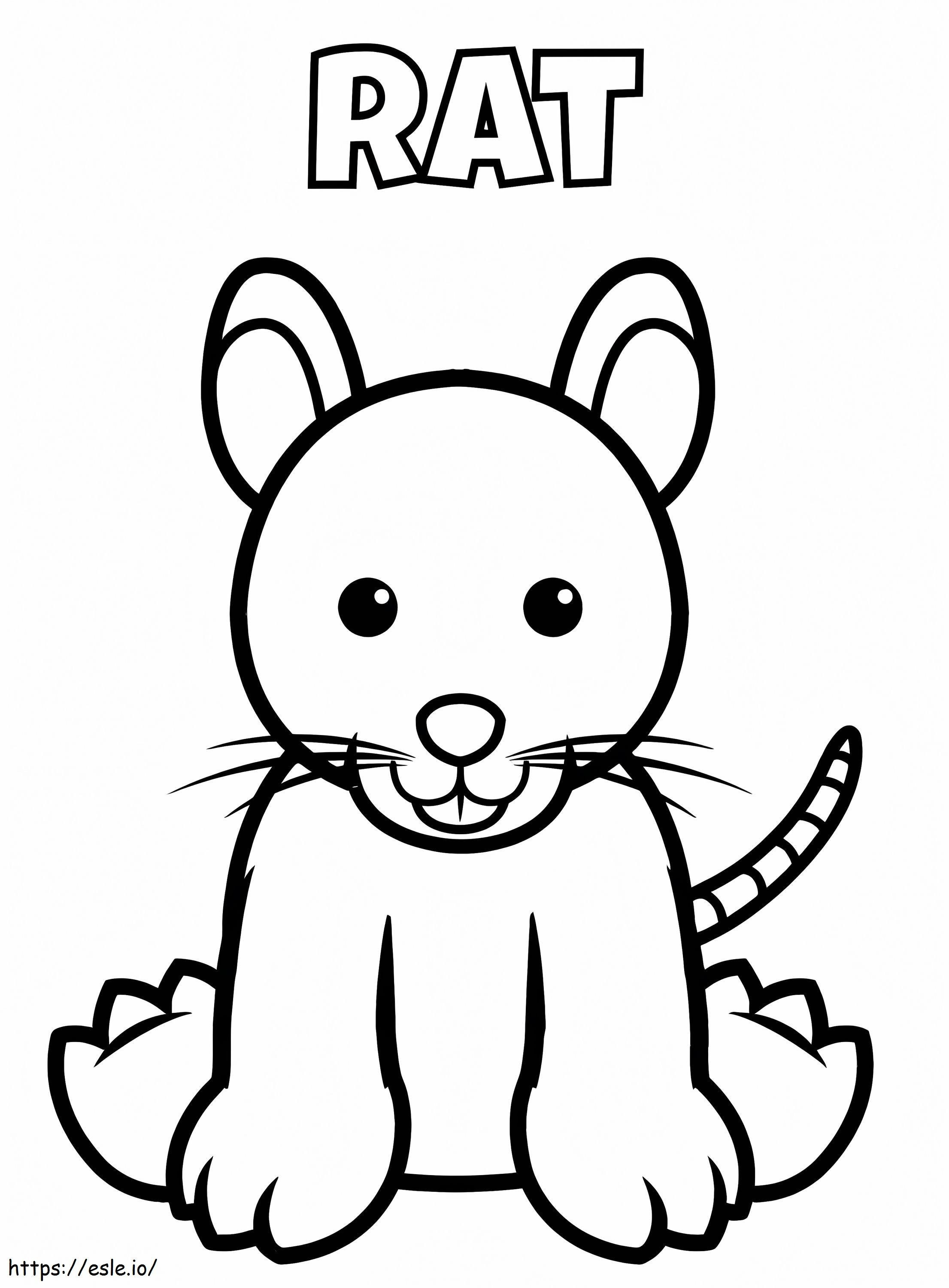 Coloriage Rat Webkinz à imprimer dessin