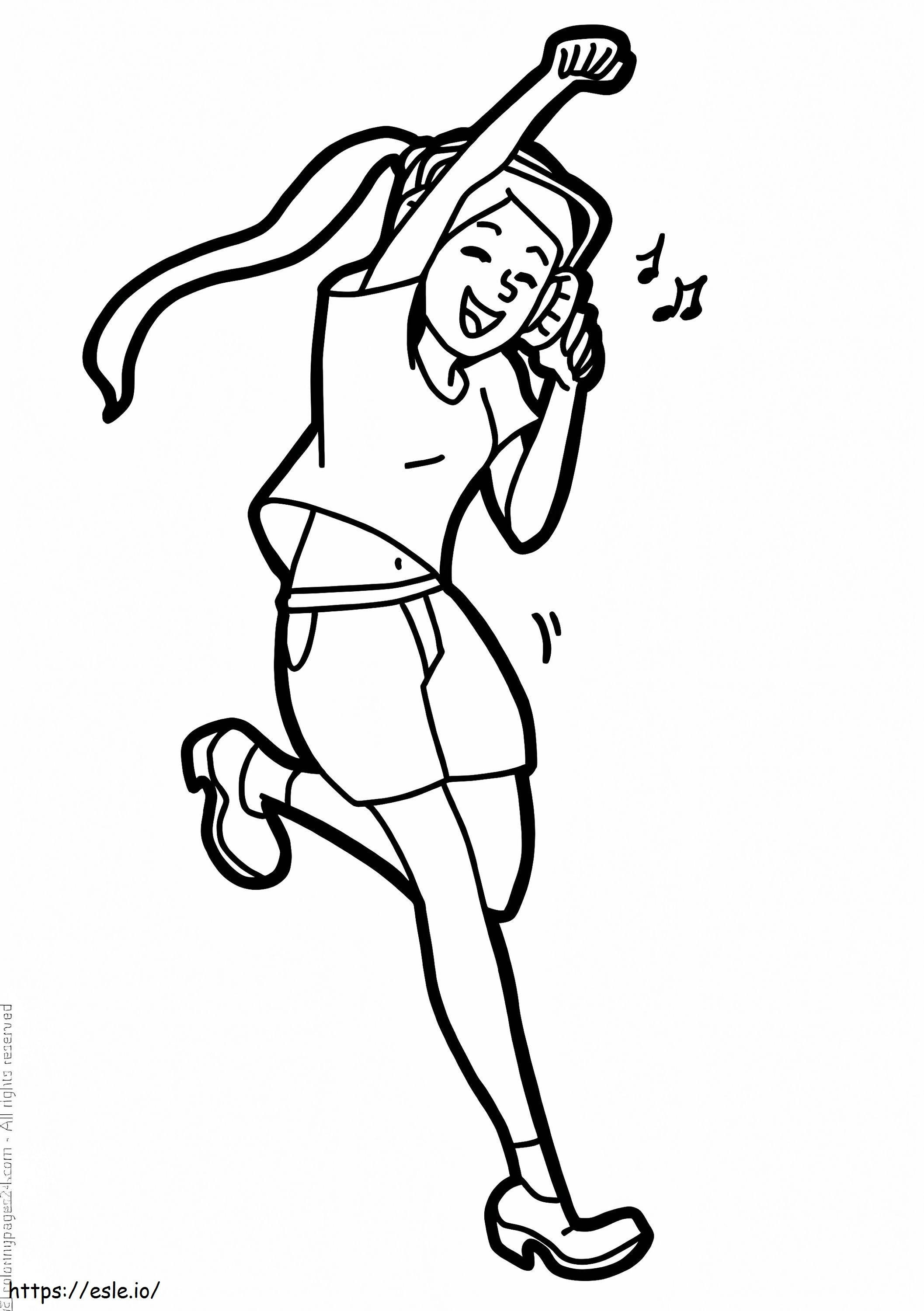 Young Dancer coloring page