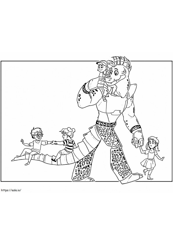 Free Montgomery Gator coloring page