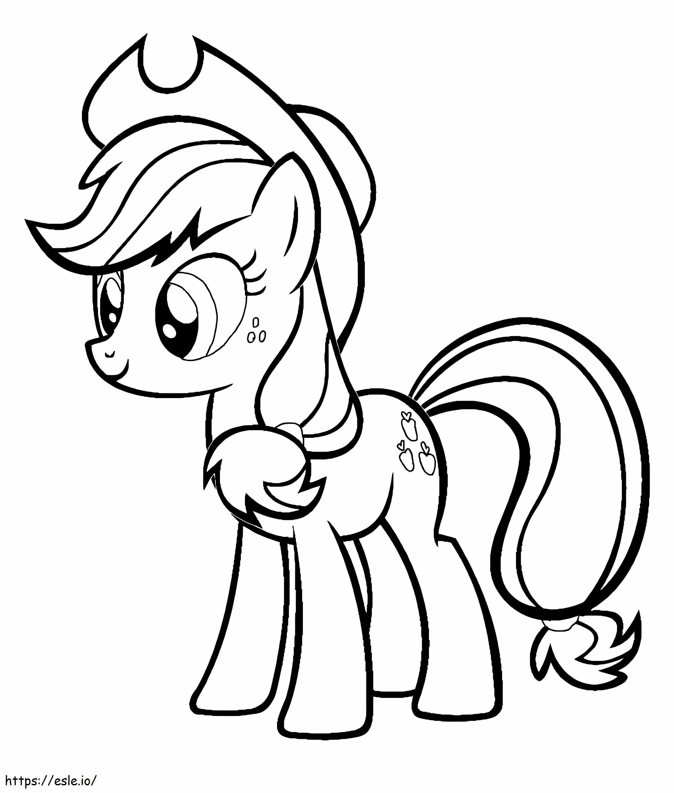 My Little Pony'den Applejack boyama