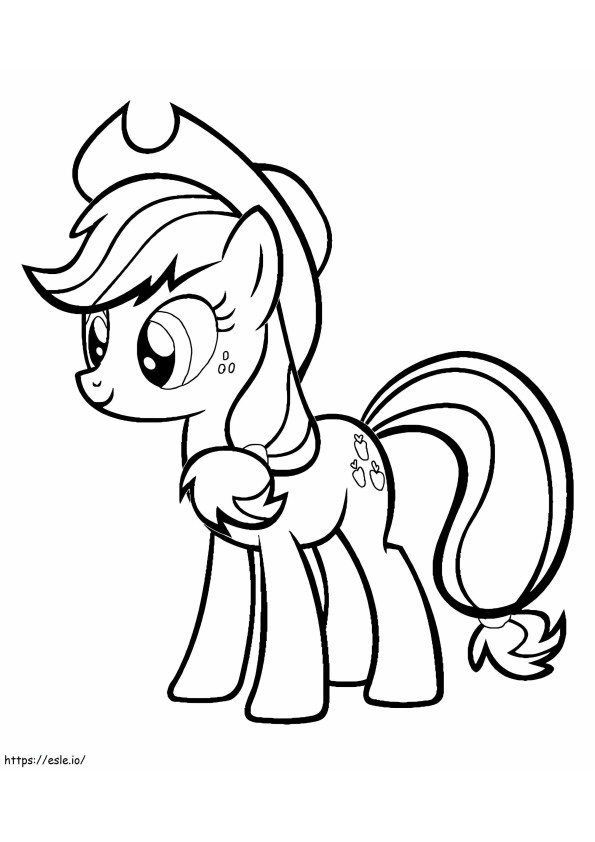 Applejack From My Little Pony coloring page