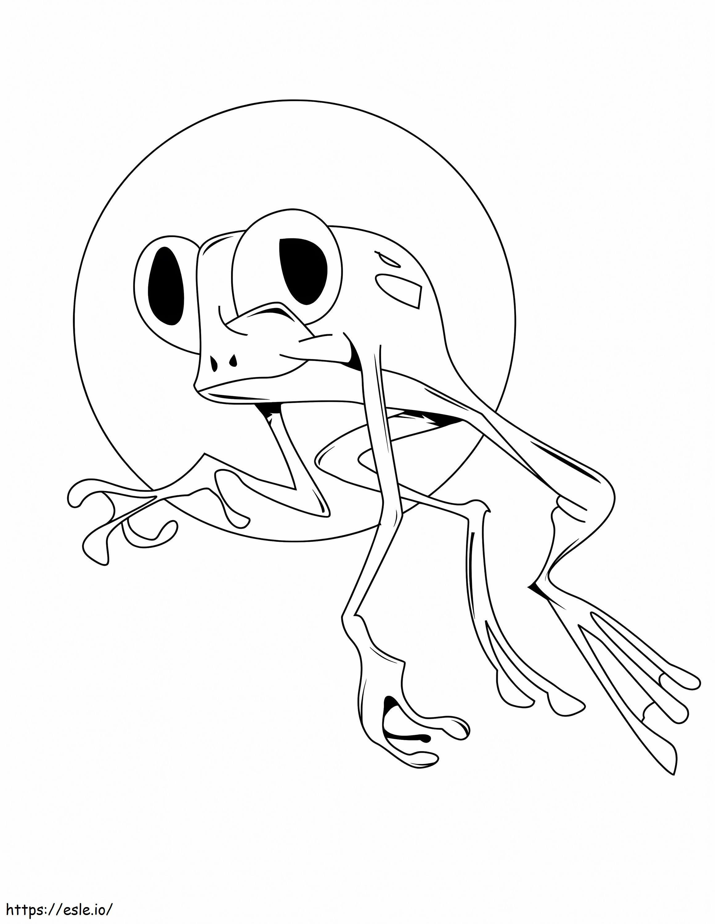 Frog Jump coloring page
