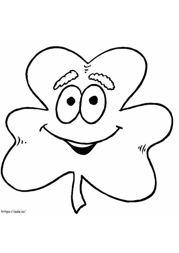 Shamrock To Print coloring page