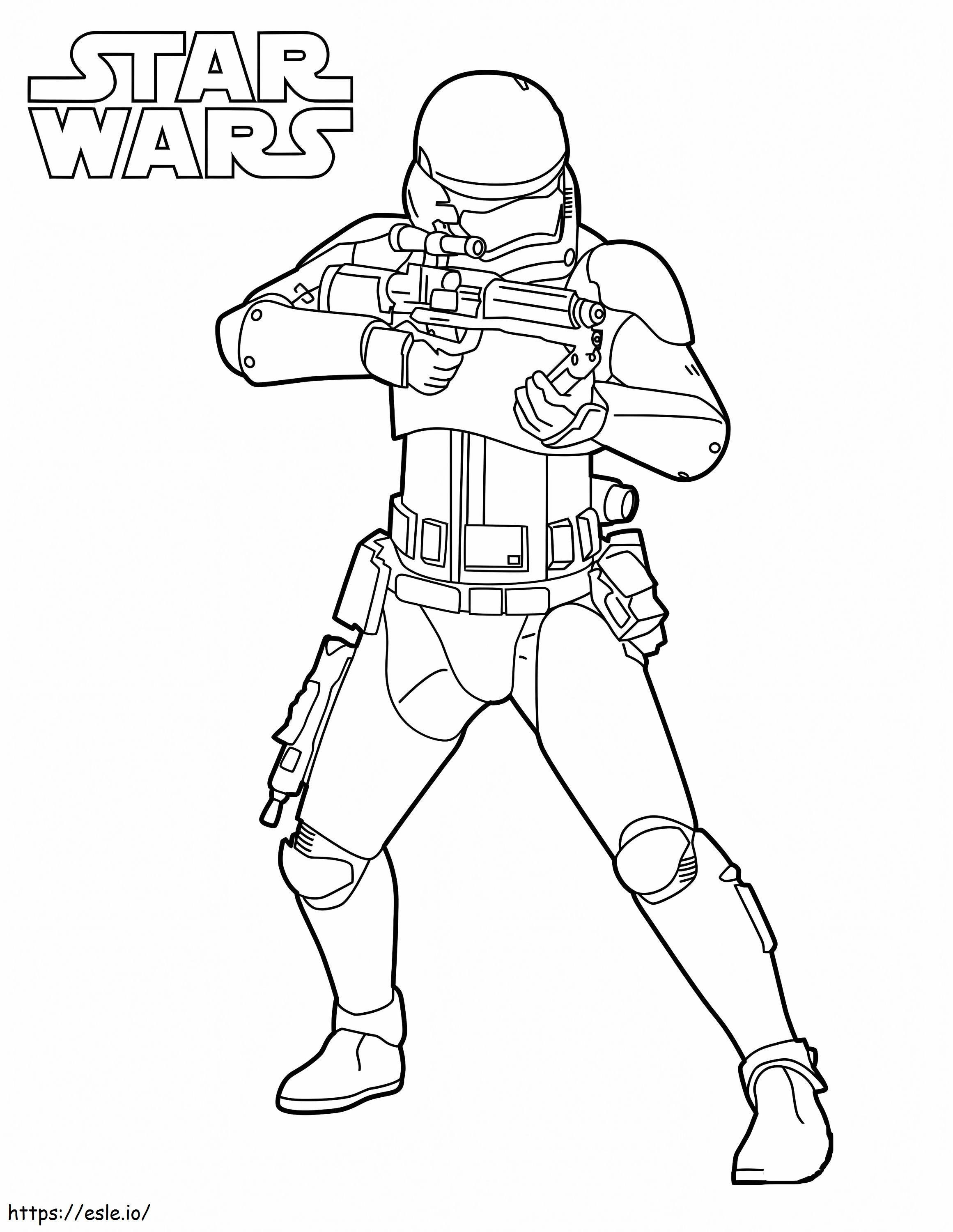 Coloriage Stormtrooper de Star Wars à imprimer dessin