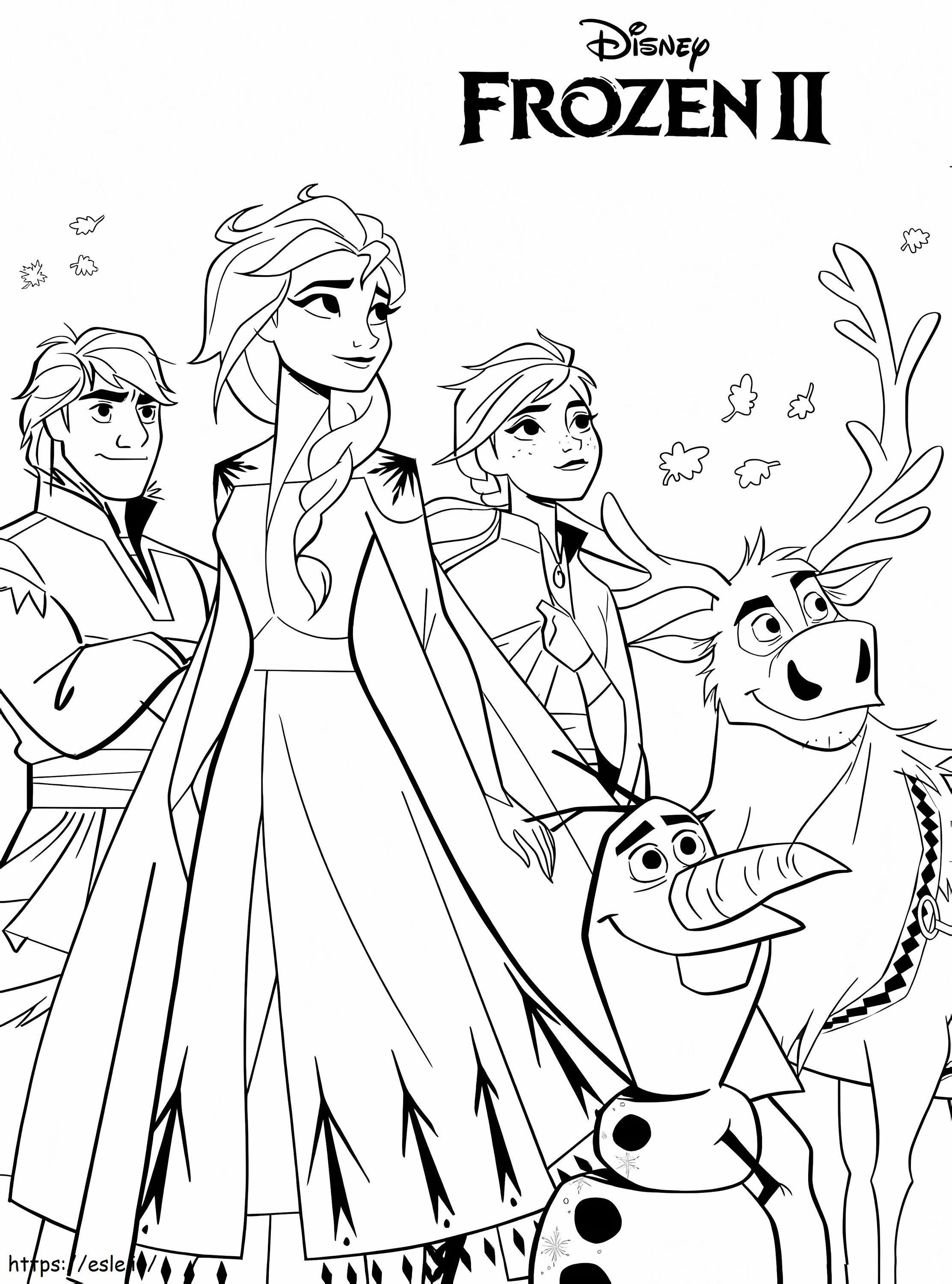 Disney Frozen 2 värityskuva