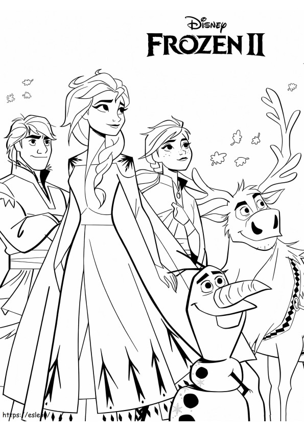 Disney Frozen 2 värityskuva