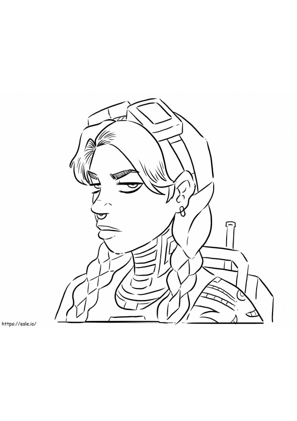 Jules From Fortnite coloring page