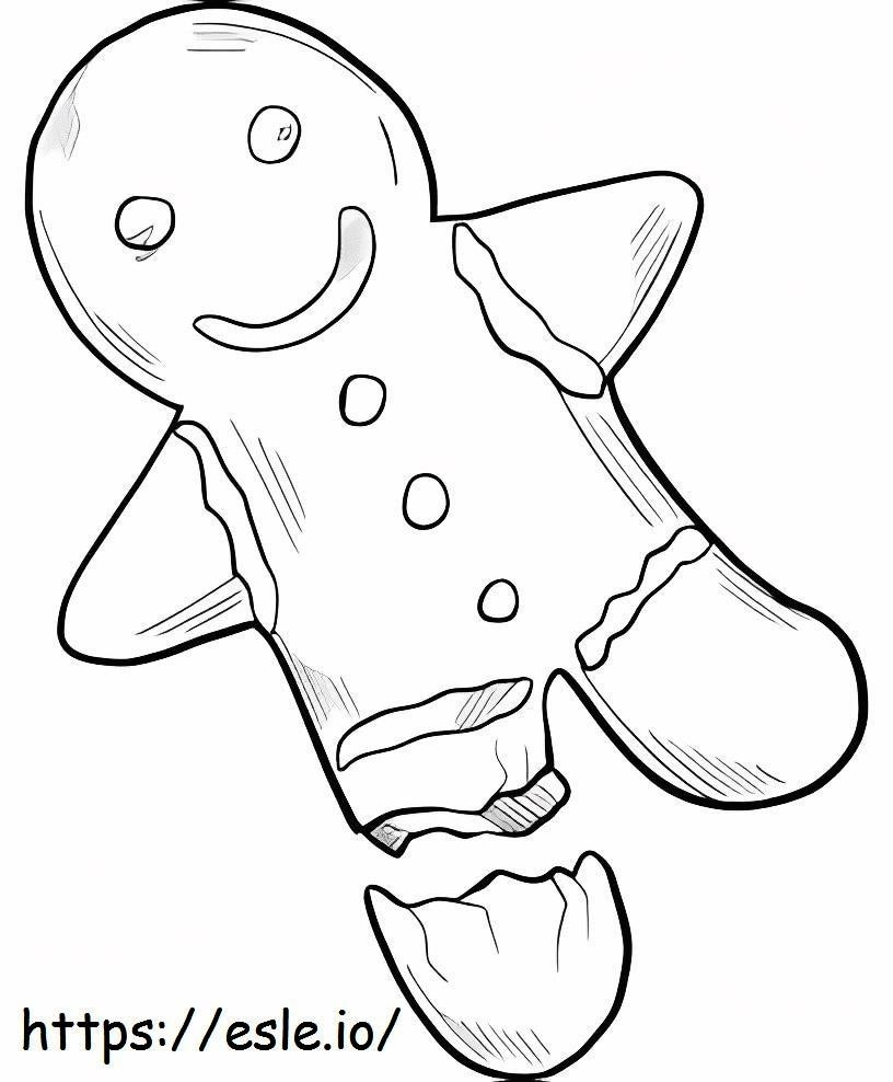 Bun Gingerbread Man de colorat