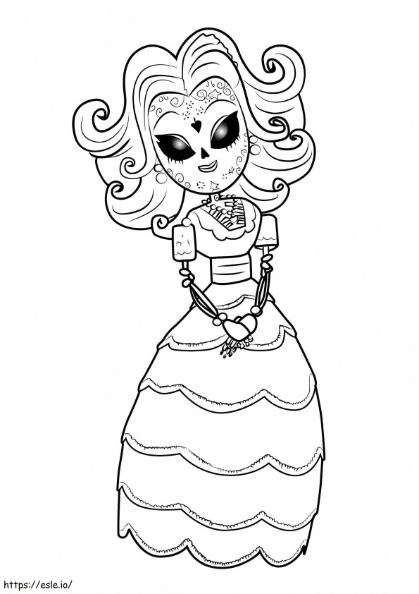 Carmen Sanchez From The Book Of Life coloring page