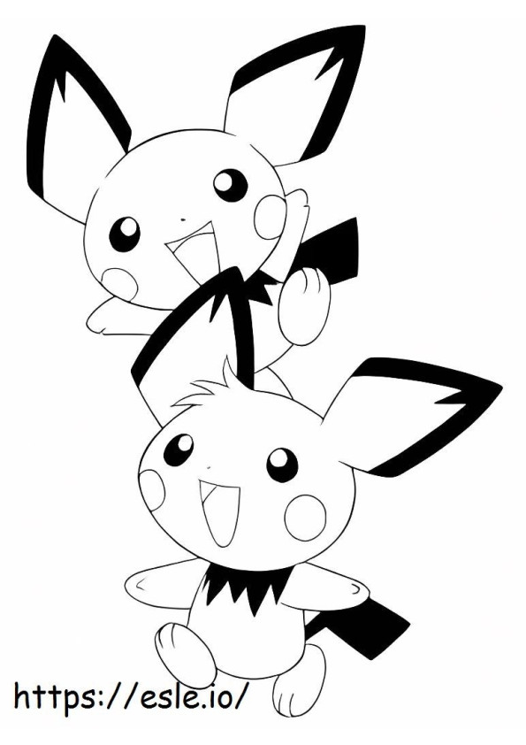 Of The Fun Pichu coloring page