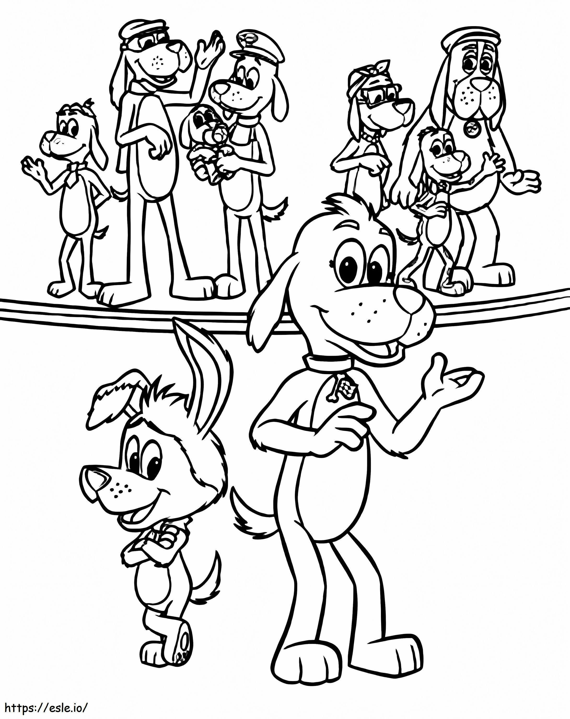 Go Dog Go 7 coloring page