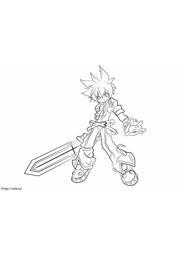 Lord Knight From Elsword coloring page