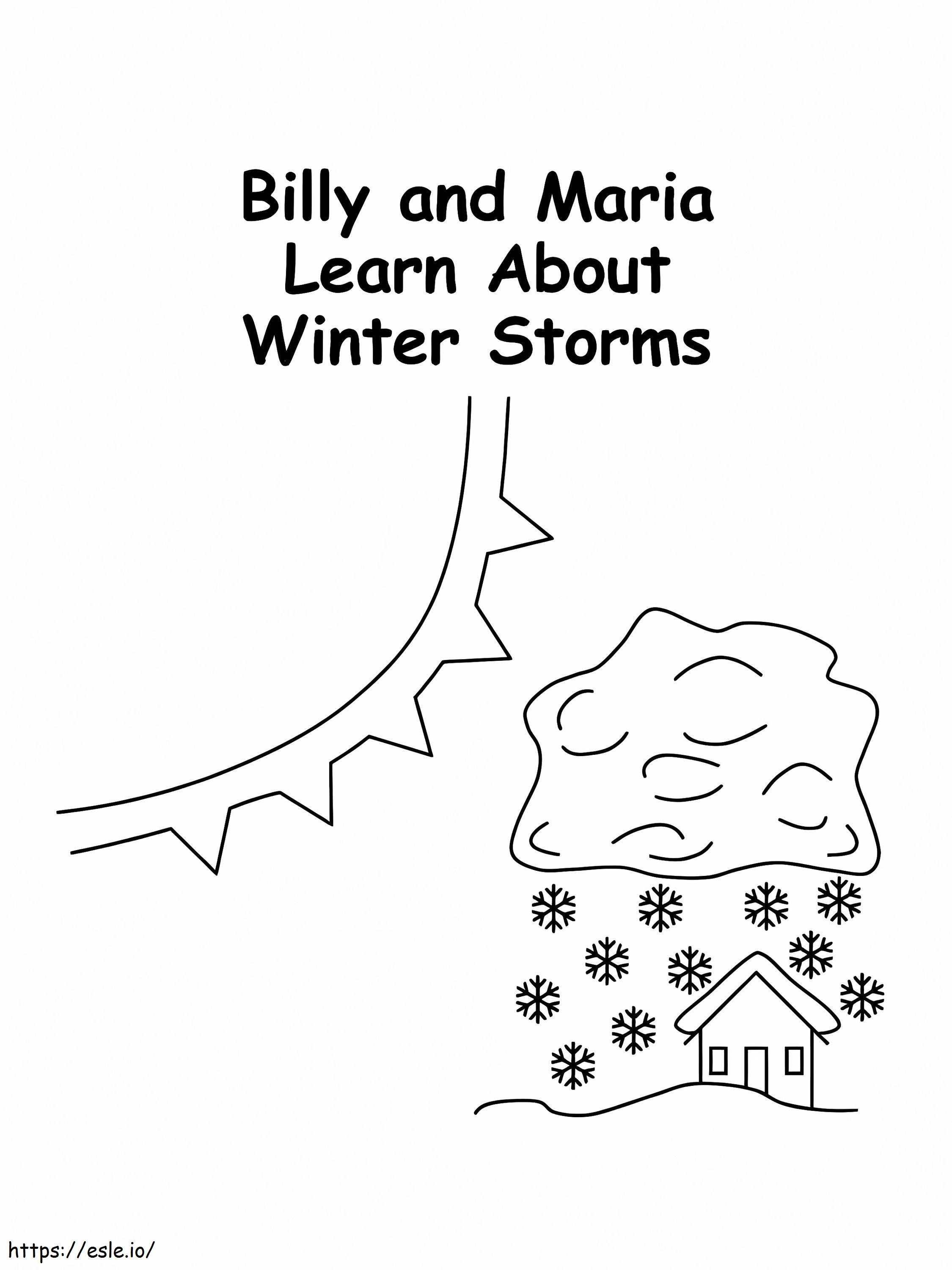 Winter Weather coloring page
