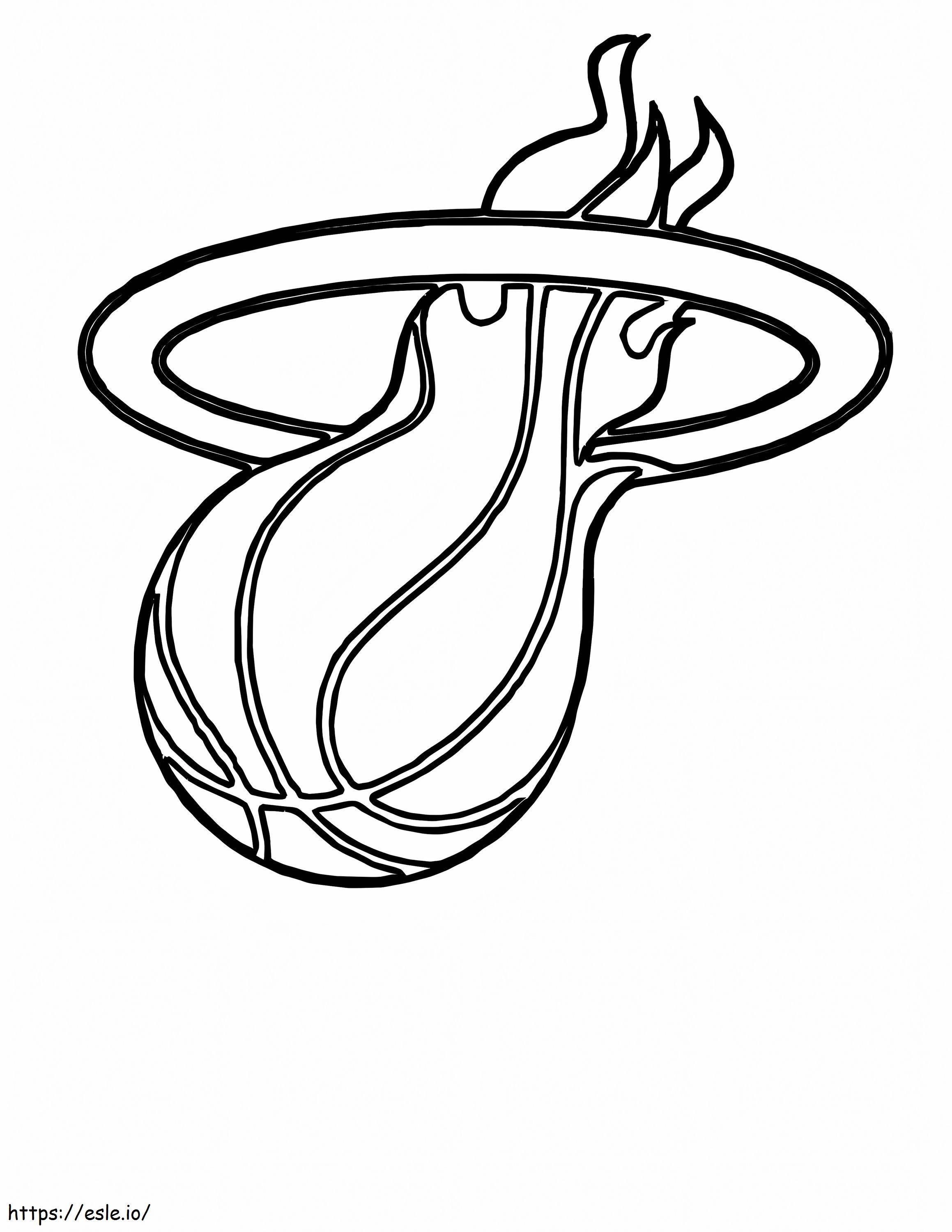 Basketball Miami Heat coloring page