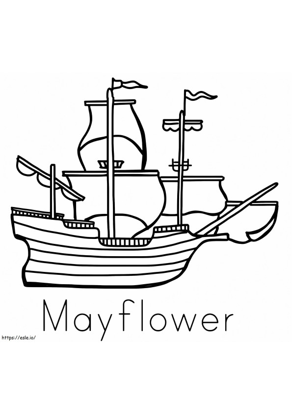 Mayflower 15 para colorear