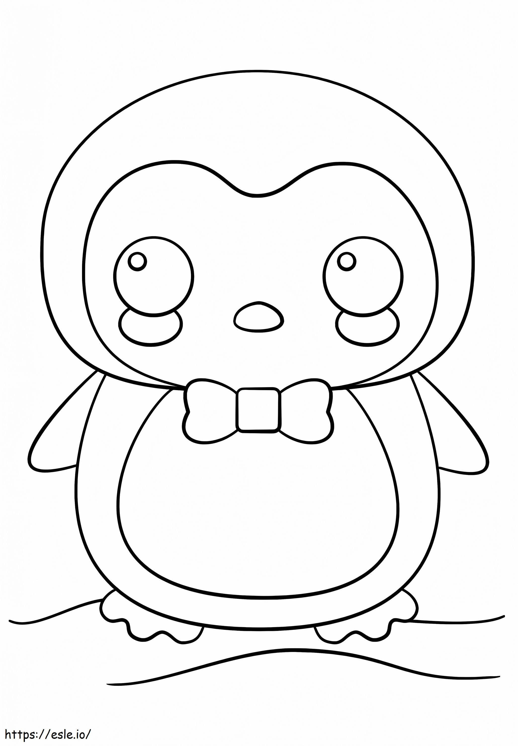 Coloriage Mignon petit pingouin à imprimer dessin
