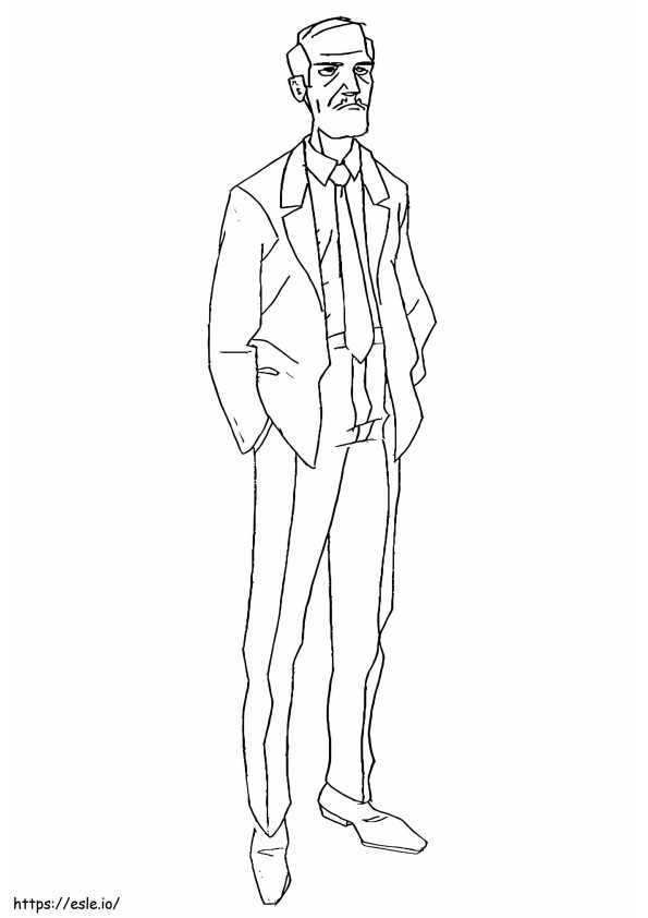 Jerry Lewis 1 coloring page