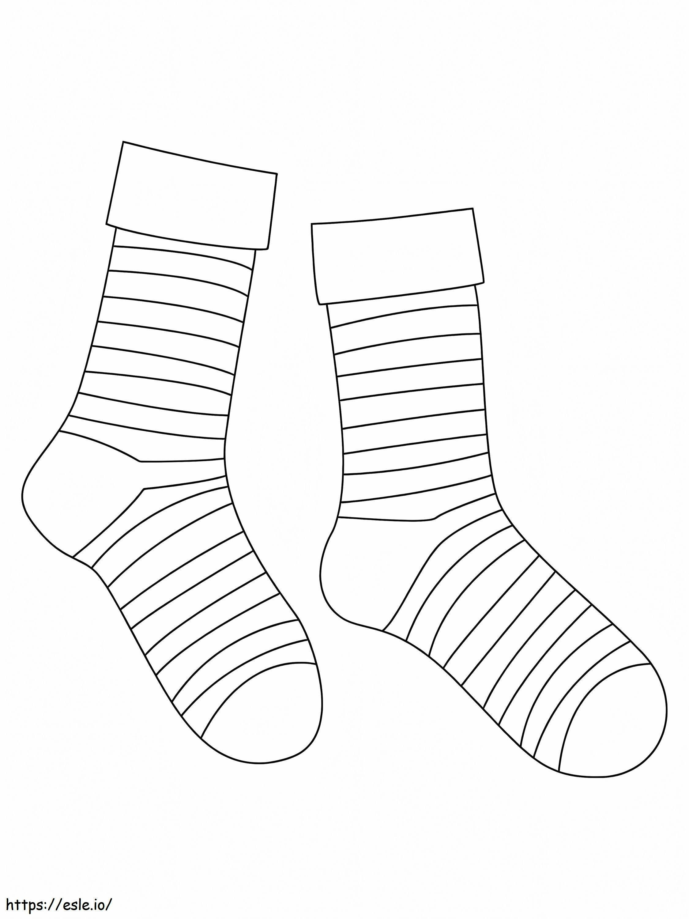 Perfect Socks coloring page