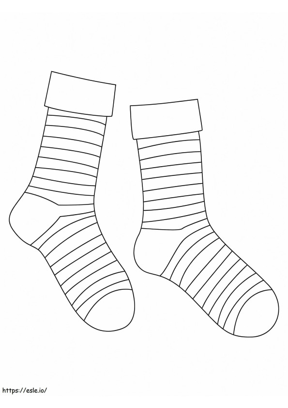 Perfekte Socken ausmalbilder