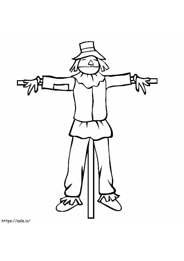 Scarecrow Drawing coloring page