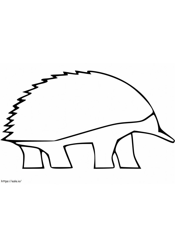 Echidna 3 coloring page
