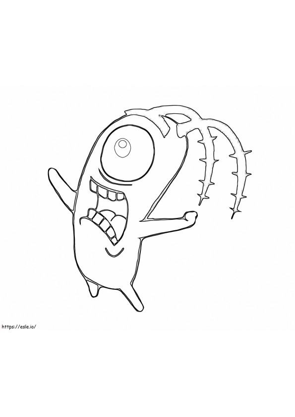 Zabawny Plankton kolorowanka