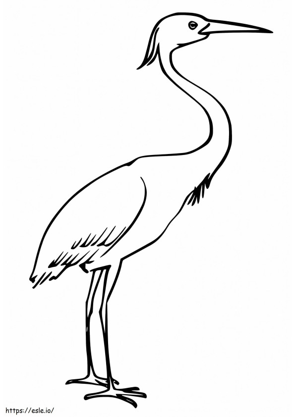 Miss Crane coloring page