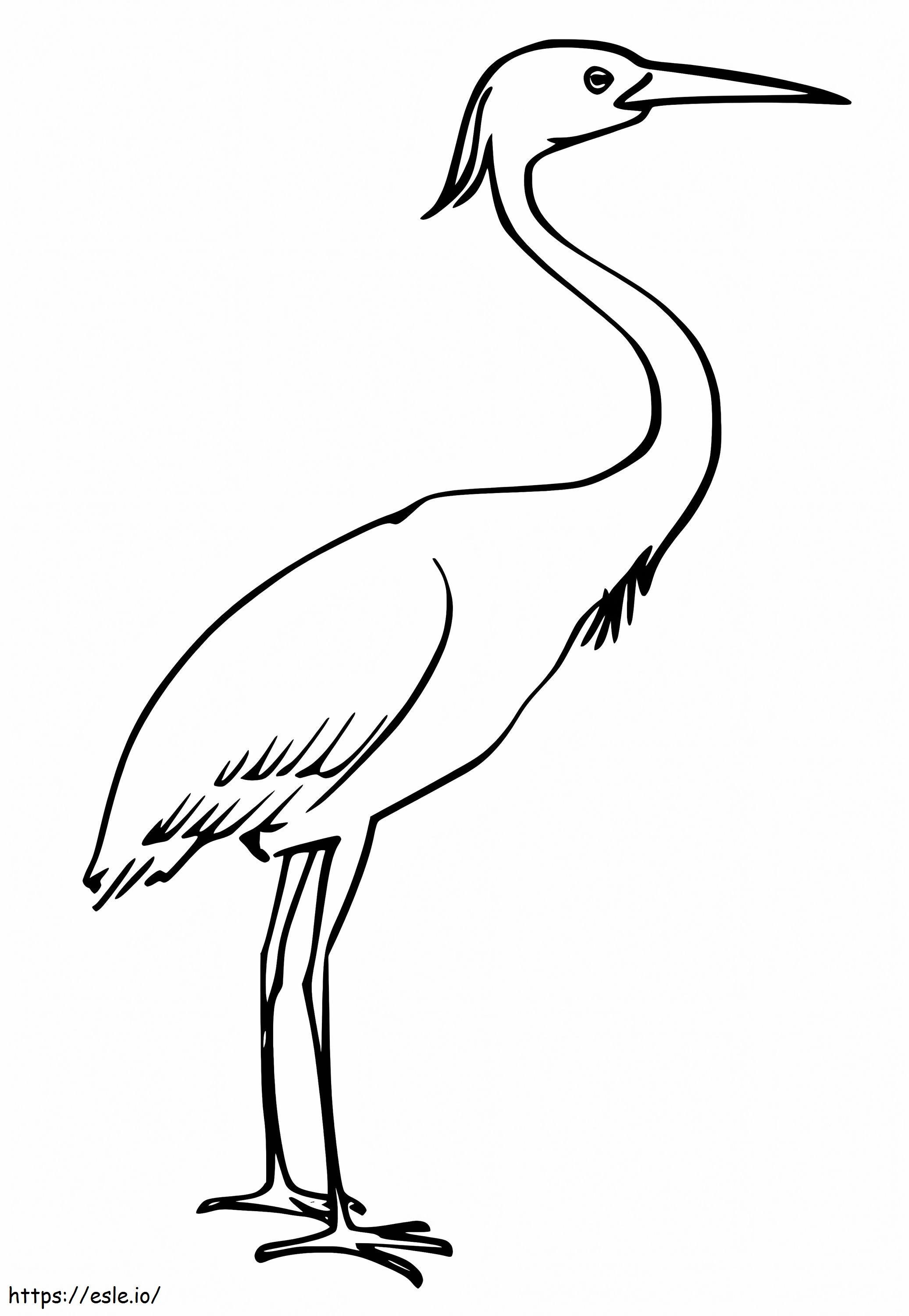 Miss Crane coloring page