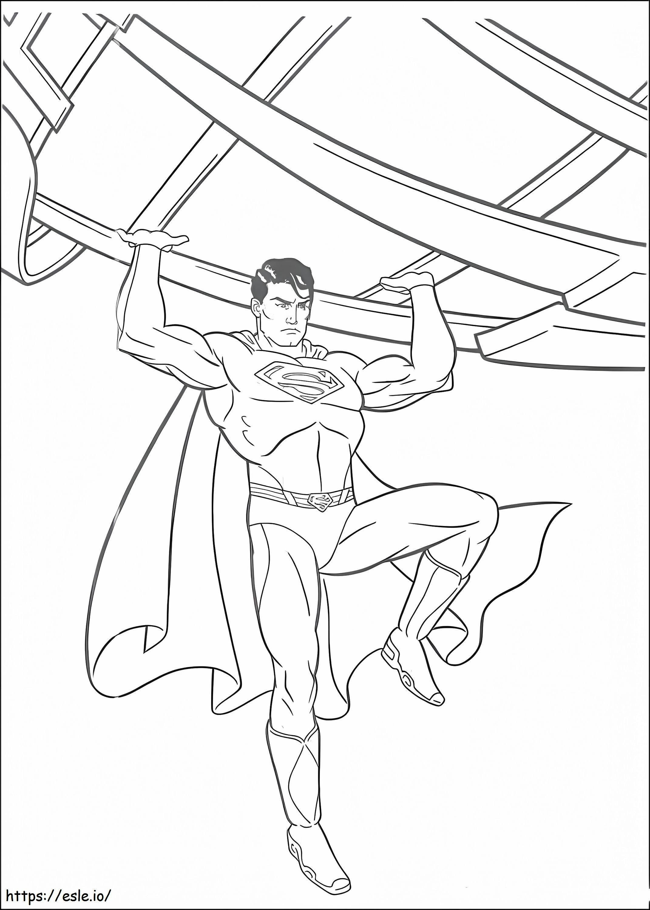 Superman Imprimible para colorear