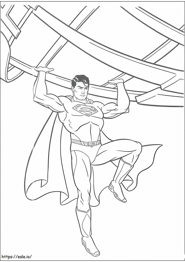 Coloriage Superman imprimable à imprimer dessin