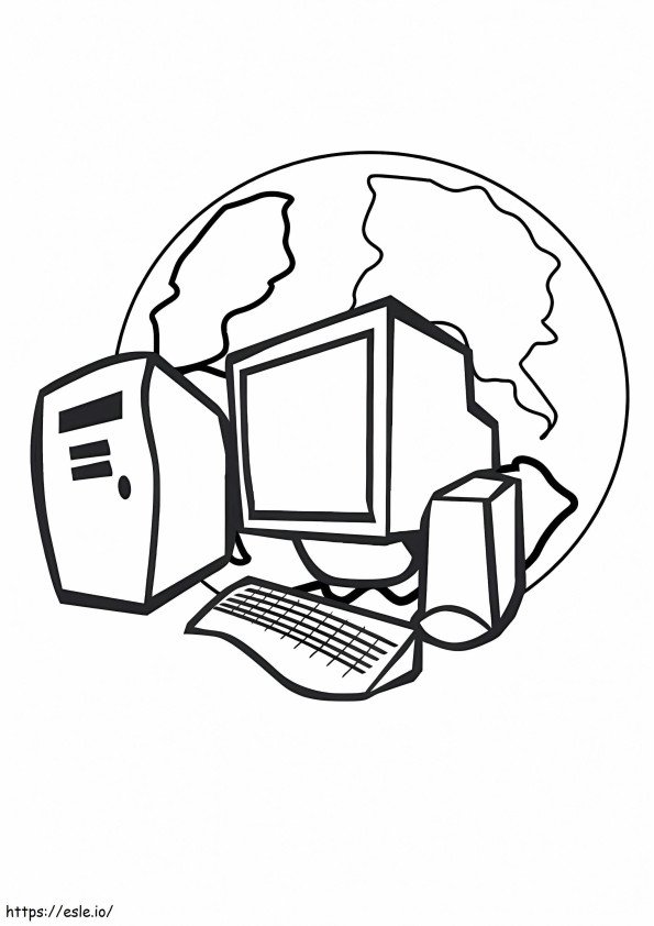 Computer To Print coloring page