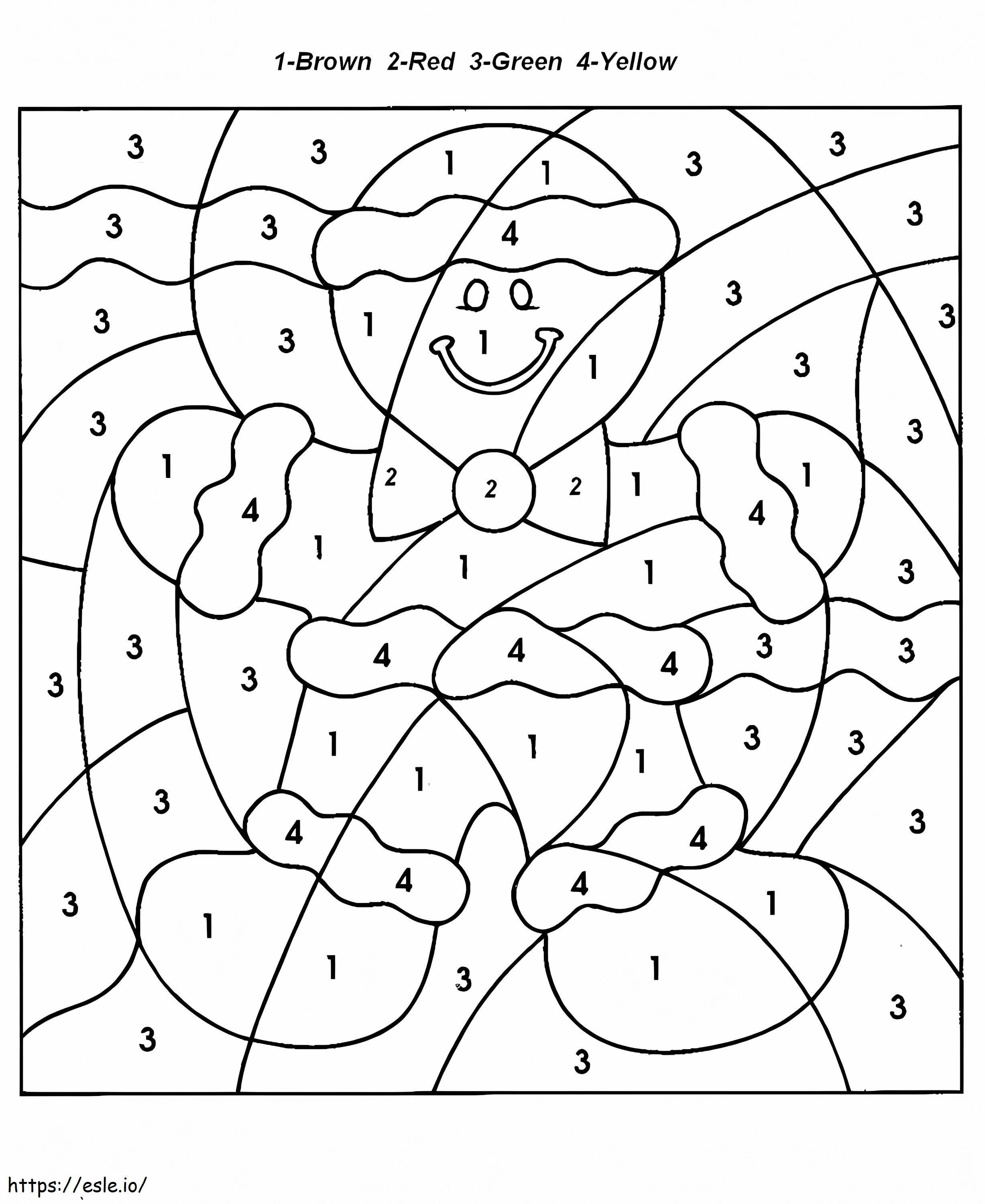 1573173464 Gingerbread Bear Polar Pages For Adults Colouring In Cure Image Color By Numbers 768X939 1 coloring page