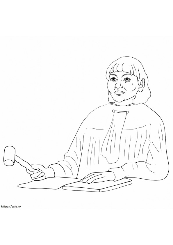 Judge 12 coloring page