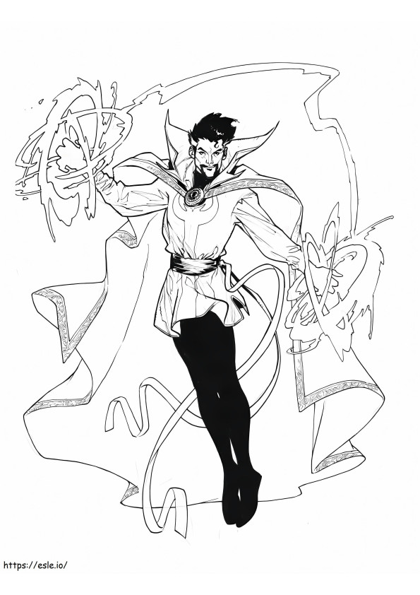 1540353010 Doctor Strange Art Lesson Drawing Kids coloring page
